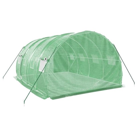 SZKLARNIA ZE STALOWĄ RAMĄ ZIELONA 12M² 4X3X2 M