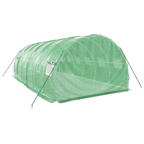 SZKLARNIA ZE STALOWĄ RAMĄ ZIELONA 18M² 6X3X2 M