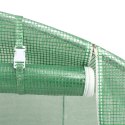 SZKLARNIA ZE STALOWĄ RAMĄ ZIELONA 18M² 6X3X2 M