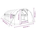 SZKLARNIA ZE STALOWĄ RAMĄ ZIELONA 18M² 6X3X2 M