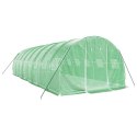 SZKLARNIA ZE STALOWĄ RAMĄ ZIELONA 24M² 8X3X2 M