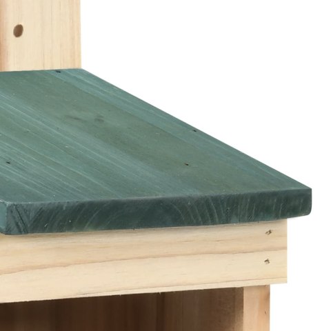 DOMKI DLA PTAKÓW ZESTAW 4SZT DREWNIANE OGRODOWE LEŚNY DASZEK BUDKA LĘGOWA MOCNA