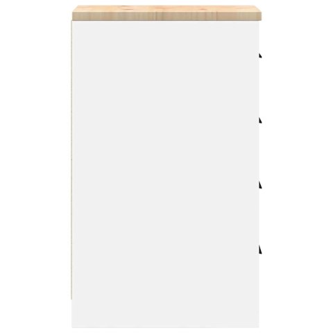 GARAŻOWA SZAFKA DO PRZECHOWYWANIA BIAŁA 30X51X85CM