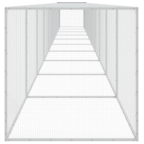 KLATKA DLA KURCZĄT Z DACHEM ANTRACYTOWA 1003X98X90CM STAL