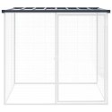 KLATKA DLA KURCZĄT Z DACHEM ANTRACYTOWA 103X98X90CM STAL