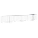 KLATKA DLA KURCZĄT Z DACHEM ANTRACYTOWA 603X98X90CM STAL