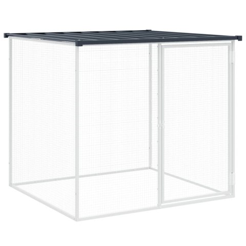 KLATKA DLA KURCZĄT Z DACHEM ANTRACYTOWA 803X98X90CM STAL