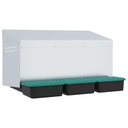 KURNIK LĘGOWY 3-KOMOROWY MONTOWANY NA ŚCIANIE OCYNKOWANA STAL