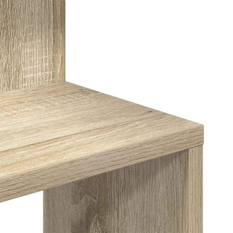 VidaXL Narożna półka ścienna, dąb sonoma, 32x32x127,5 cm płyta