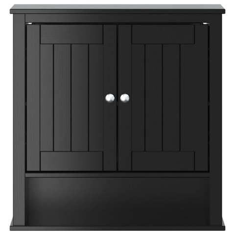 WISZĄCA SZAFKA ŁAZIENKOWA BERG CZARNA 69,5X27X71,5CM DREWNO