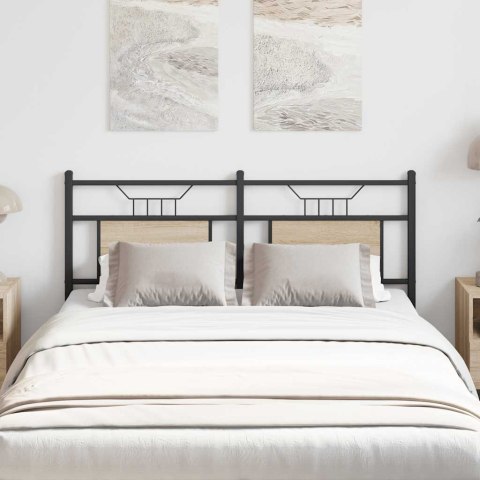VidaXL Wymienne wezgłowie Sonoma Oak 140 cm Drewno i stal konstrukcyjna