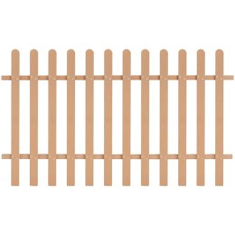 VidaXL Płot sztachetowy, WPC, 200x120 cm