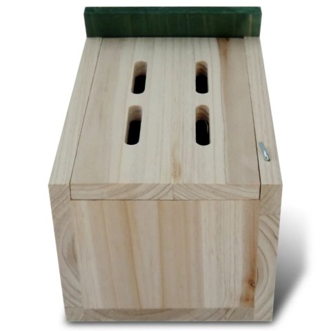 DOMEK DLA MOTYLI ZESTAW 4 SZTUKI DREWNIANY OGRODOWY SOLIDNY NATURALNY