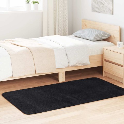 VidaXL Dywan shaggy z długim włosiem, NAVARRA, czarny, 80x150 cm