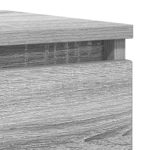 KOMODA SZARA SONOMA 37,5X35X99CM DREWNO KLEJONE