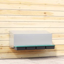 KURNIK LĘGOWY 4 PRZEGRODY MONTOWANY NA ŚCIANIE OCYNKOWANA STAL