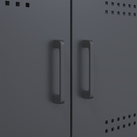 SZAFKA ANTRACYTOWA 100,5X39X79CM STAL