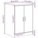 GARAŻOWA SZAFKA DO PRZECHOWYWANIA BIAŁA 60X51X85CM