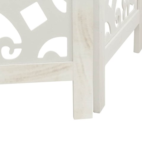 PARAWAN POKOJOWY 4-PANELOWY BIAŁY LITE DREWNO PAULOWNI