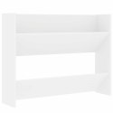 VidaXL Półki ścienne na buty, 2 szt., białe, 80x18x60 cm, płyta
