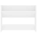VidaXL Półki ścienne na buty, 2 szt., białe, 80x18x60 cm, płyta