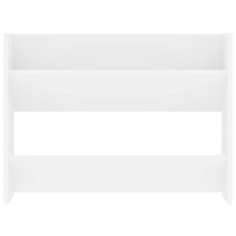 VidaXL Półki ścienne na buty, 2 szt., białe, 80x18x60 cm, płyta