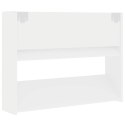 VidaXL Półki ścienne na buty, 2 szt., białe, 80x18x60 cm, płyta