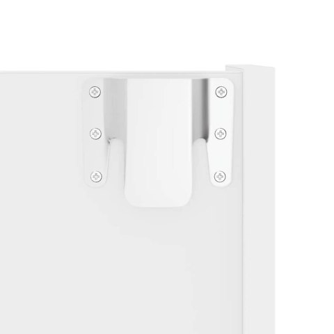 VidaXL Półki ścienne na buty, 2 szt., białe, 80x18x60 cm, płyta