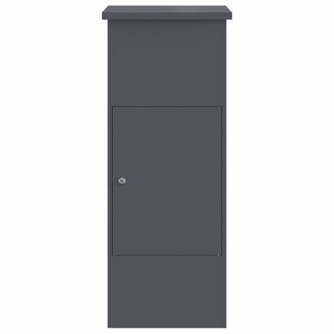 SKRZYNKA WRZUTNIA NA PACZKI BOXANTRACYT STAL 44,5X29X110,5CM ANTYKRADZIEŻOWA