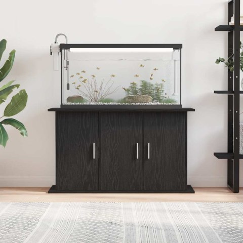 STOJAK POD AKWARIUM CZARNY DĄB 101X41X58CM DREWNO KONSTRUKCYJNE