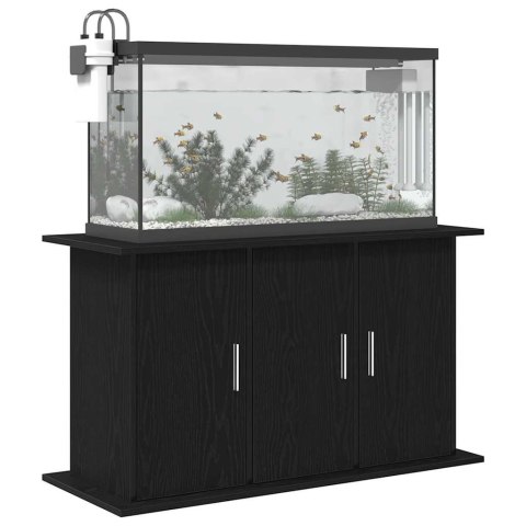 STOJAK POD AKWARIUM CZARNY DĄB 101X41X58CM DREWNO KONSTRUKCYJNE