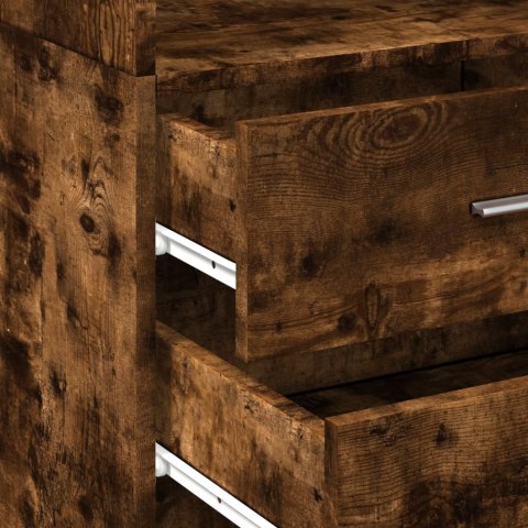 WYSOKA SZAFKA PRZYDYMIONY DĄB 45X42,5X185CM