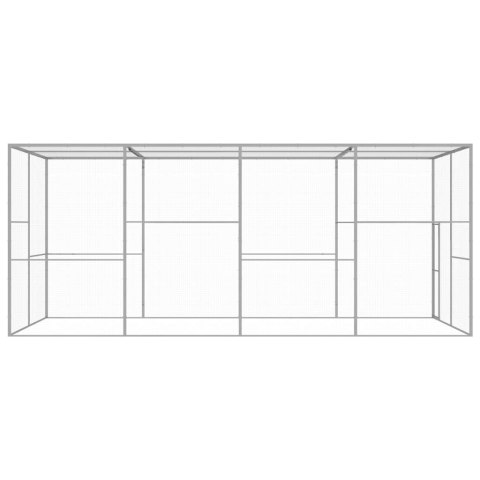 VidaXL Klatka dla kota, 6 x 3 x 2,5 m, stal galwanizowana