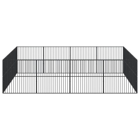 KOJEC DLA PSA 16 PANELI CZARNY STAL GALWANIZOWANA