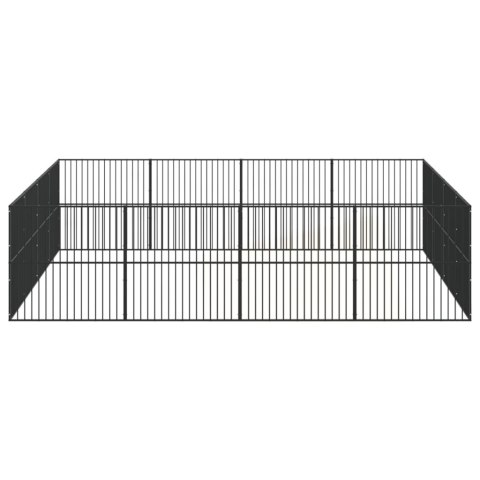 KOJEC DLA PSA 16 PANELI CZARNY STAL GALWANIZOWANA