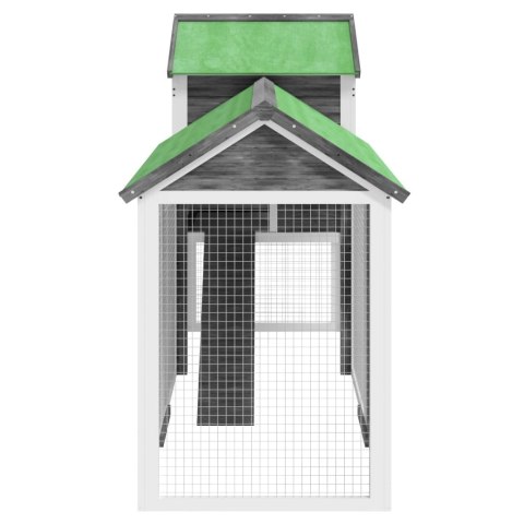 KURNIK SZARY 193X65X117CM LITE DREWNO SOSNOWE