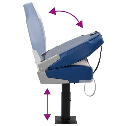 SKŁADANE SIEDZISKO DO ŁODZI 2-CZ. Z WYSOKIM OPARCIEM