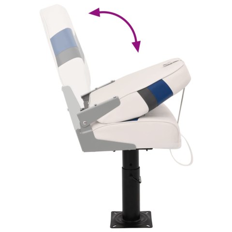 SKŁADANE SIEDZISKO DO ŁODZI 2-CZ. Z WYSOKIM OPARCIEM