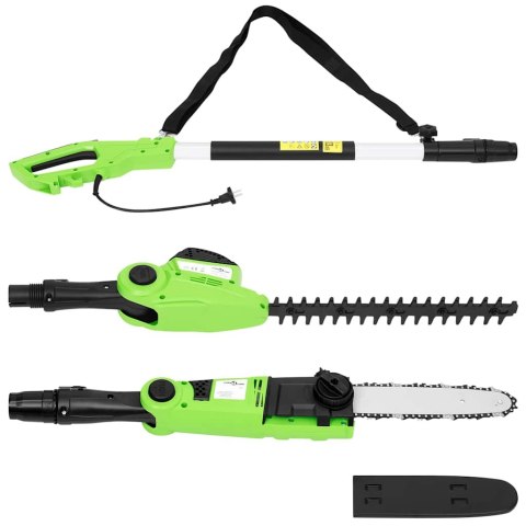 TELESKOPOWA PIŁA ŁAŃCUCHOWA/NOŻYCE DO ŻYWOPŁOTU 2-W-1 25/41CM