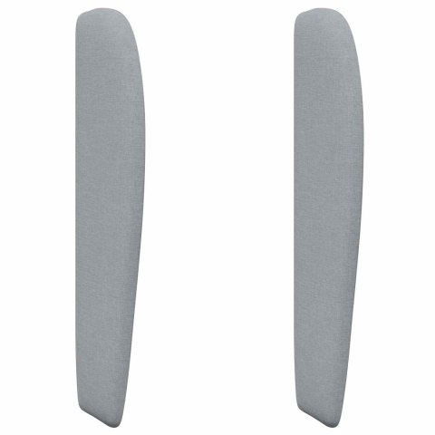 UCHO GŁOWY JASNOSZARY 80X23X6CM TKANINA