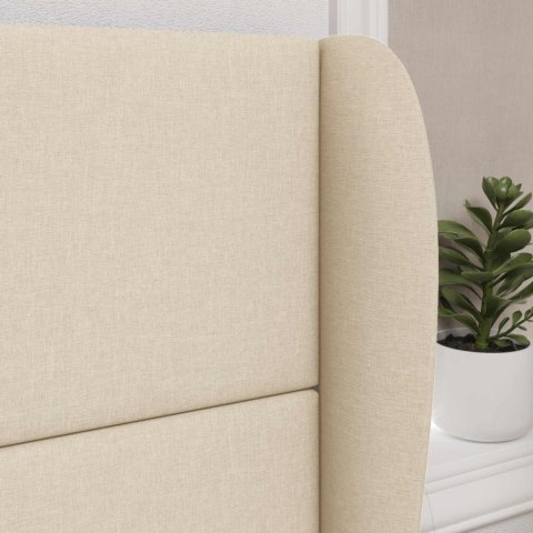 UCHO GŁOWY KREMOWY 80X23X6CM TKANINA