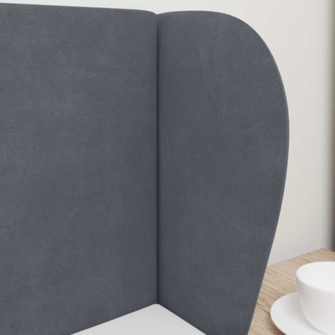 UCHO GŁOWY PRZYGASZONY SZARY 40X23X6CM AKSAMIT