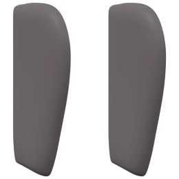 UCHO GŁOWY PRZYGASZONY SZARY 40X23X6CM PVC