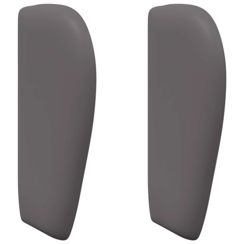 UCHO GŁOWY PRZYGASZONY SZARY 40X23X6CM PVC