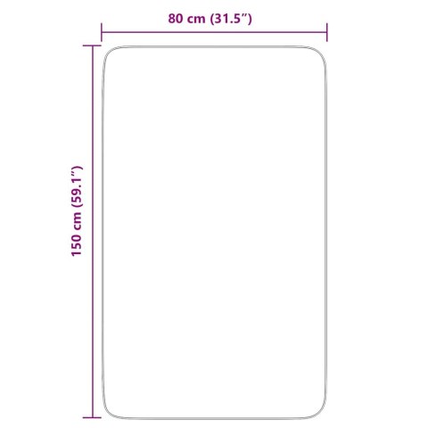 VidaXL Dywan shaggy z długim włosiem, NAVARRA, granatowy, 80x150 cm