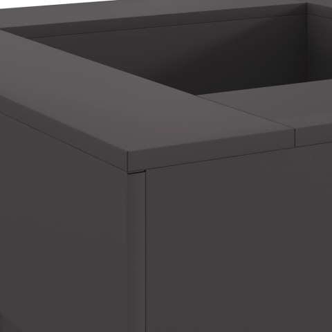 KOMINEK CZARNY 80X80X40CM STAL