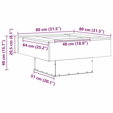 KOMINEK CZARNY 80X80X40CM STAL