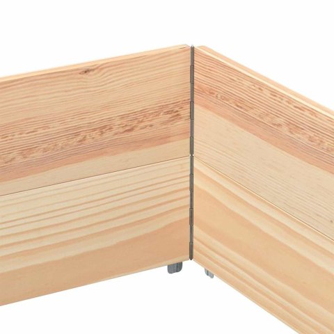 VidaXL Nadstawki paletowe, 2 szt., 150x100 cm, drewno sosnowe