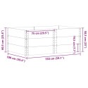 NADSTAWKI PALETOWE 3 SZT. 150X100CM DREWNO SOSNOWE