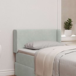 UCHO GŁOWY JASNOSZARY 40,5X40,5X4CM AKSAMIT